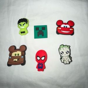 Croc charms set of 6